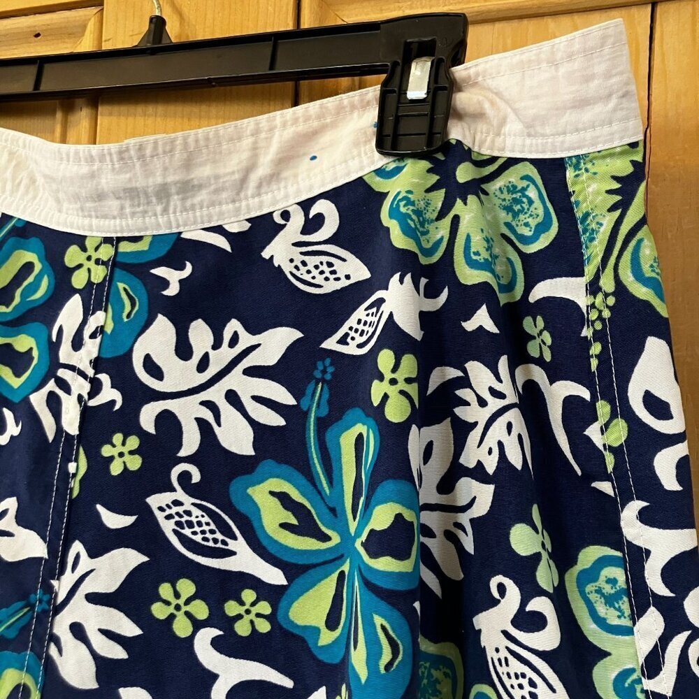Jimmy'z Mens Vintage 90s Floral Swim Trunks Board Shorts Size 34 Blue SP EXC - Picture 8 of 9